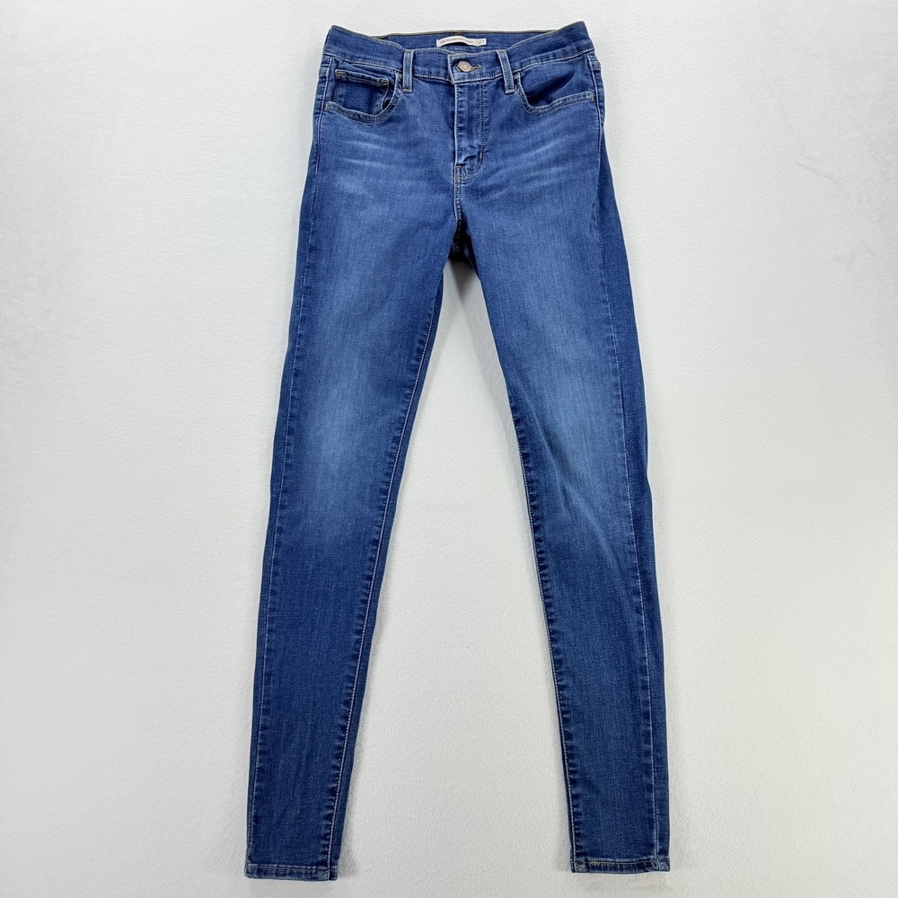 Levi's 720 High Rise Super Skinny Jeans Womens 27 Blue Stretch Denim Medium Wash